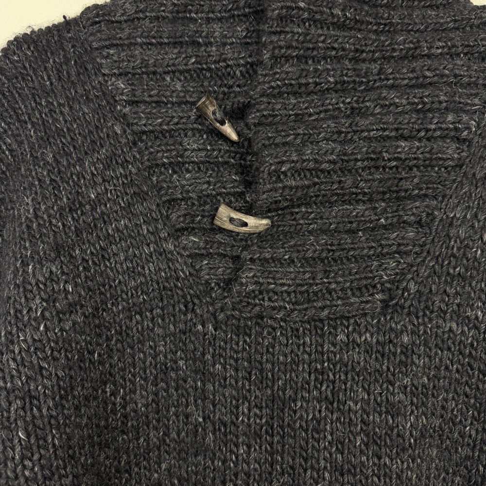 Vintage Polo Ralph Lauren Sweater Mens XXL WOOL Alpaca LINEN Hand Knit Marl Gray - Picture 6 of 10